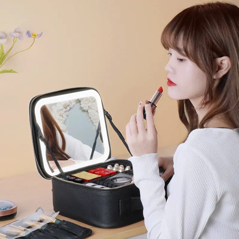 Journey of Becoming Smart  LED Cosmetic Case with Mirror