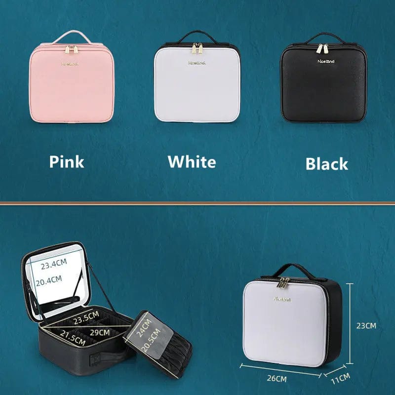 Journey of Becoming Smart  LED Cosmetic Case with Mirror