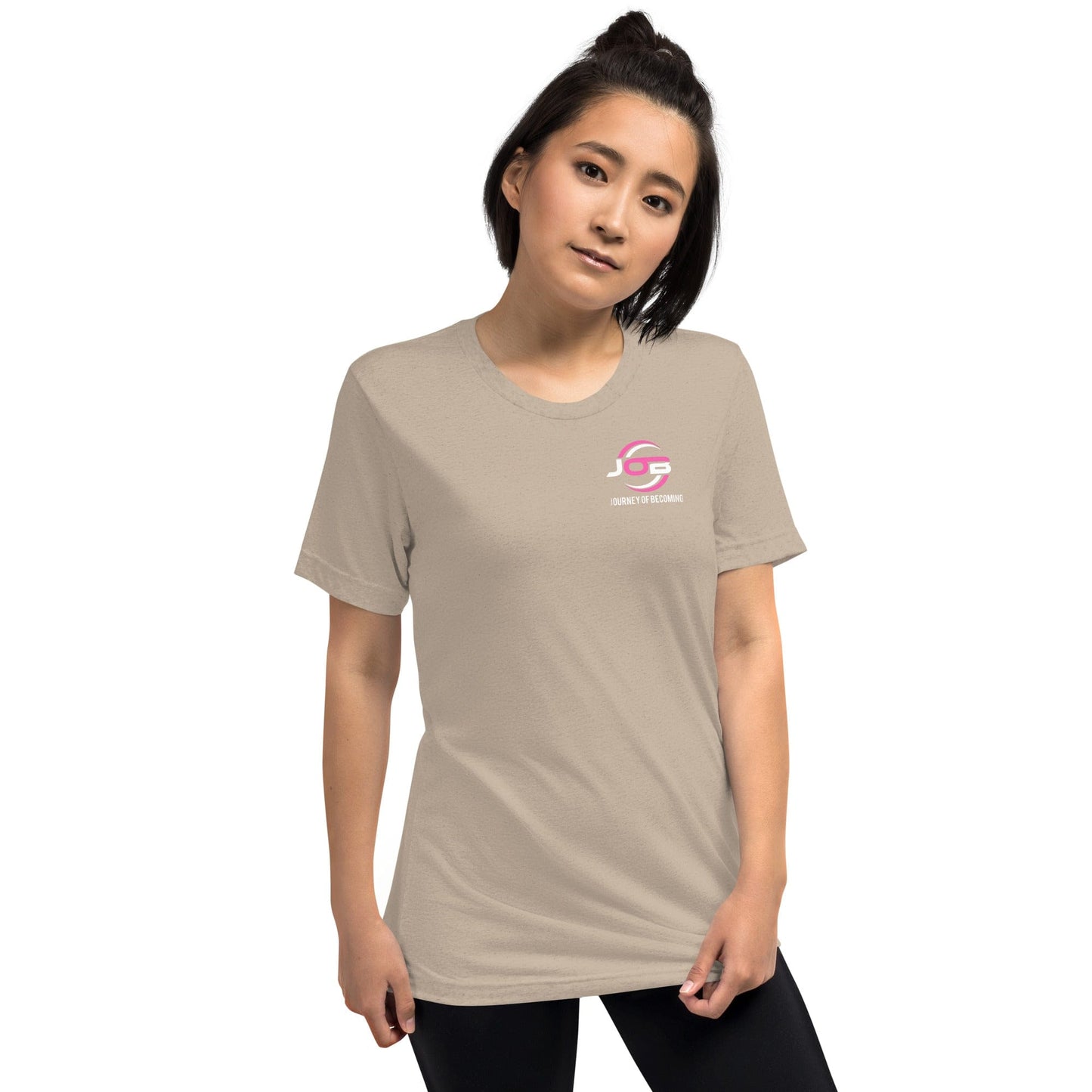 Journey of Becoming Tan Triblend Short sleeve t-shirt