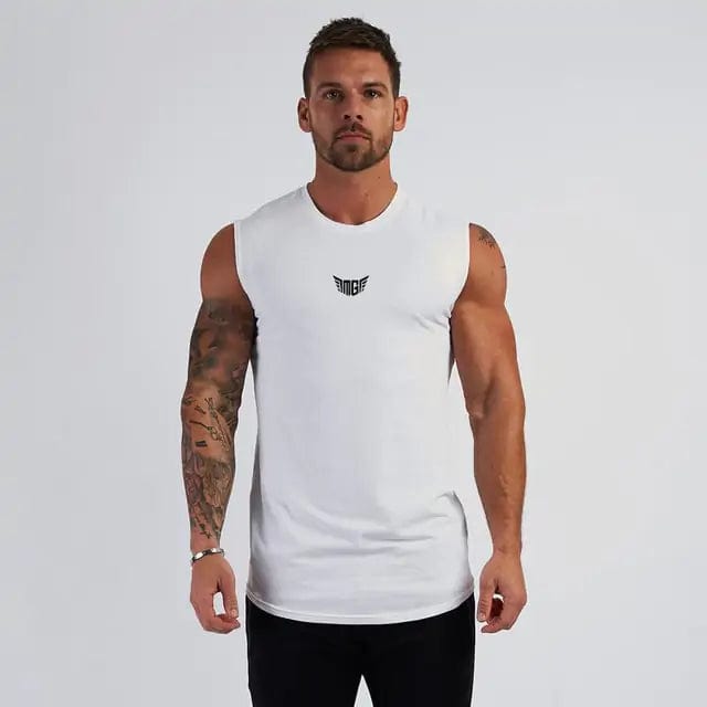 Journey of Becoming White 41 / L Compression Gym Tank Top for Men