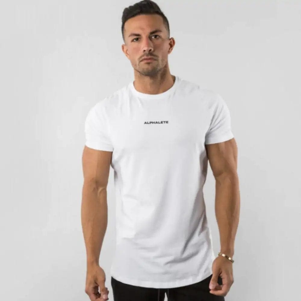 Journey of Becoming White / L Men Fitted Gym T-Shirt