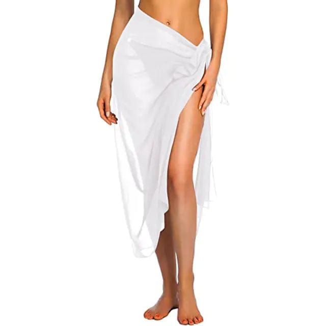 Journey of Becoming White-Long / One Size Swimwear Cover-ups