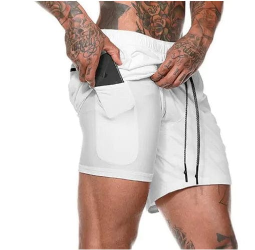 Journey of Becoming White / Medium 2019 Mens 2 in 1 Fitness Running Shorts