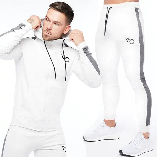 Journey of Becoming White Suit / M Gym Jogger Sports Suit