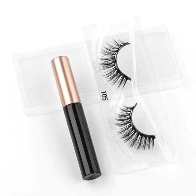 New 1/3Pairs Magnetic Eyelashes False Lashes