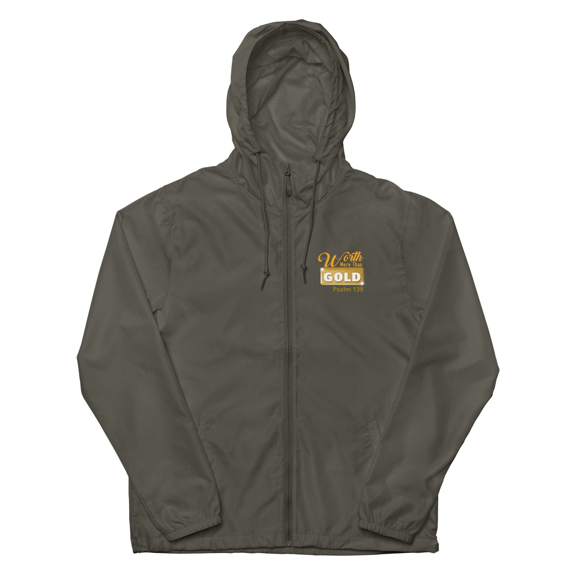 Journey of Becoming Graphite / XS Unisex lightweight zip up windbreaker