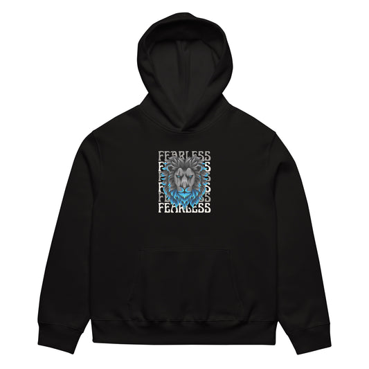 Oversized heavyweight hoodie - FEARLESS