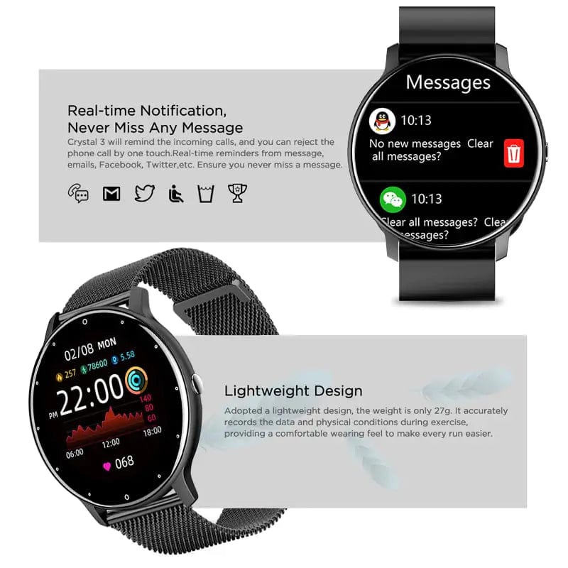 Journey of Becoming Fitness IP67 Waterproof Smartwatch